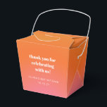 Ballotins Merci personnalisé Bat mitzvah orange rétro<br><div class="desc">Merci unique de Ballotin  unique Bat mitzvah orange rétro</div>
