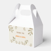 Ballotins Merci personnalisé Mariage verdure moderne élégant (Verso)