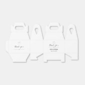 Ballotins Merci personnalisé minimaliste (Déplié)