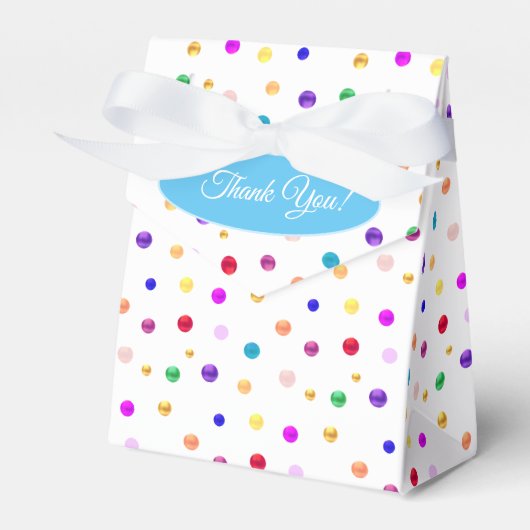 Ballotins Merci Pois multicolore (Verso)