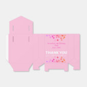 Ballotins Merci pour fêter avec nous le parti rose vif (Déplié)