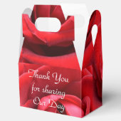 Ballotins "Merci pour le partage" Rose rouge (Ouvert)