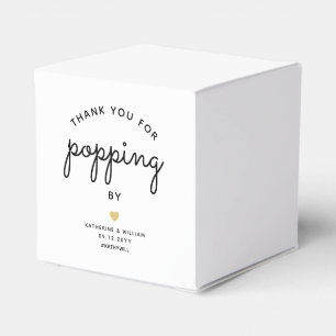 Ballotins Merci pour Popping par boîte de faveurs de mariage