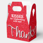 Ballotins MERCI Red Faux Glitter (Ouvert)