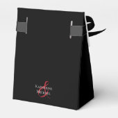 Ballotins Merci rose Mariage simple rouge (Arrière)