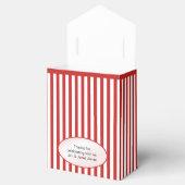 Ballotins Merci - Rouge/blanc Simple Stripes Motif (Ouvert)