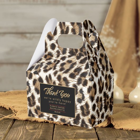 Ballotins Merci sauvage heureux Leopard blanc ID1157