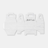 Ballotins Merci Souriant Coeur Sur Bois Blanchi (Déplié)