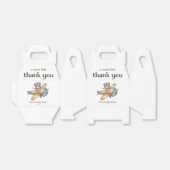 Ballotins Merci Teddy Ours Pilote Bébé Garçon Douche (Déplié)