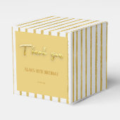 Ballotins Merci texte doré et rayures 50 e anniversaire (Verso)