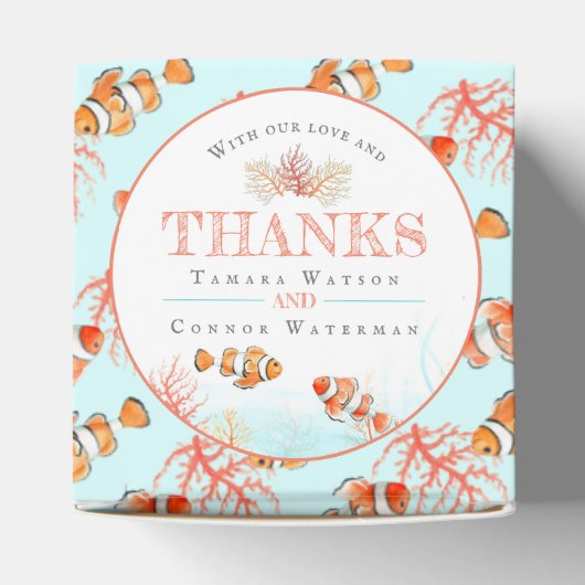 Ballotins Merci tropical aquarelle personnalisée (Haut)