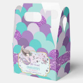 Ballotins Mermaid Baby shower d'anniversaire Merci pourpre (Ouvert)