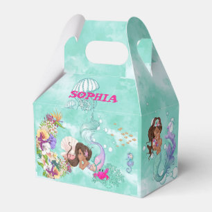 Ballotins Mermaid Starfish Cute personnelle cheveux foncés