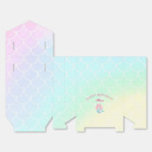 Ballotins Mermaid Tail Teal Pink Girly Birthday (Déplié)