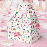 Ballotins Merry Christmas Cute Doodle Whimsical Pattern<br><div class="desc">Hope you like this holiday design. Click "personalize" to edit and change the background colors. Check my shop for more matching items like greeting cards, gift tags, stickers, mugs, towels, tissue paper as well as other holiday patterns. Thanks for shopping with me! if you'd like something custom let me know!...</div>