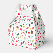 Ballotins Merry Christmas Cute Doodle Whimsical Pattern  (Arrière)