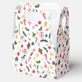 Ballotins Merry Christmas Cute Doodle Whimsical Pattern (Ouvert)