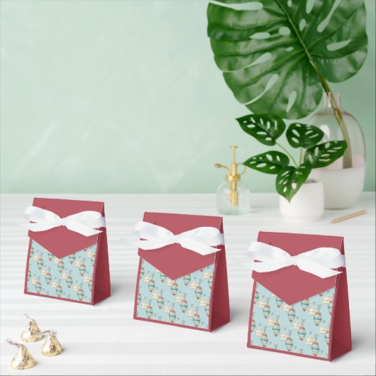Ballotins Merry Christmas Favor Box – Festive Ornament (Multiple)