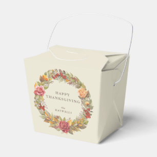 Ballotins Message personnalisé Flore Wreath Thanksgiving
