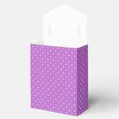 Ballotins Micro pois blanc - Orchidée violet (Ouvert)