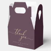 Ballotins Midnight Fig Modern Brand Wedding Thank You (Ouvert)