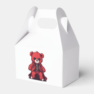 Ballotins Mignon ours en peluche rouge garçon