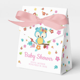 Ballotins Mignonne chouette des bois et fleurs pour bébé fil