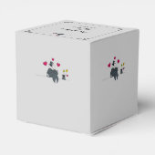 Ballotins Mignonne Deux Pièces Cartoon Gay Mariage Favor Box (Arrière)