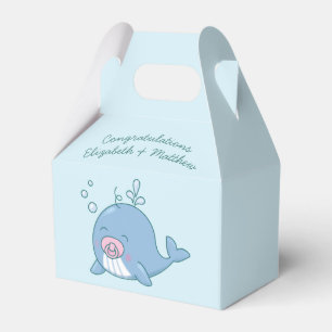 Ballotins Mignonne Fête de Naissance Baleine Bébé Fille Rose