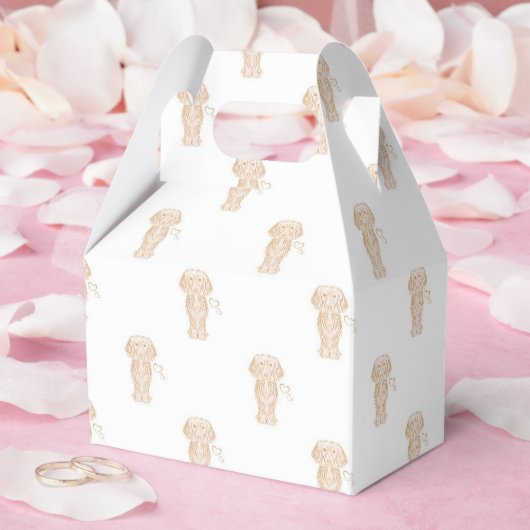 Ballotins Mignonne long Haired Dachshund Chien de saucisse (Mariage)