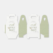 Ballotins Mignonne Notre petit Baby shower de libellule vert (Déplié)