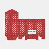 Ballotins Mignonne Rouge Blanc Polka Dot Ballotin de fête d' (Déplié)
