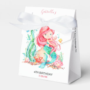 Ballotins Mignonne sirène d'aquarelle sous la mer Anniversa