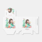 Ballotins Mignonne sirène d'aquarelle sous la mer Anniversai (Déplié)