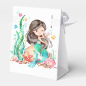 Ballotins Mignonne sirène d'aquarelle sous la mer Anniversai (Arrière)