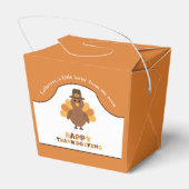 Ballotins Mignonne Thanksgiving Turquie Orange Leftoto Sorte (Arrière)