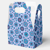 Ballotins Mignons motifs de soleils multicolores bleus (Ouvert)