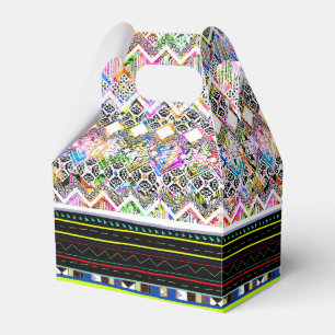 Ballotins Mignons motifs tribaux aztèques colorés