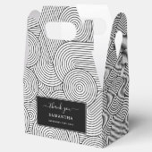 Ballotins Milieu de siècle moderne géométrique noir et blanc (Ouvert)