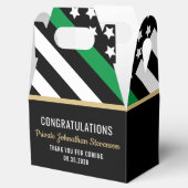 Ballotins Militaire Graduation Mince Ligne verte (Ouvert)