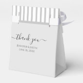 Ballotins Mini Ballotin blanc argent élégant personnalisé (Arrière)