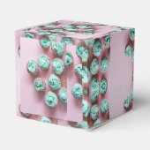 Ballotins Mini-gâteaux turquoises et roses (Arrière)