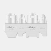 Ballotins Mini gris élégant personnalisé (Déplié)