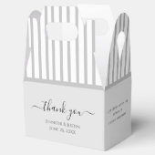 Ballotins Mini gris élégant personnalisé (Ouvert)