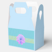 Ballotins Mini Motif Diamant bleu avec Fleur (Ouvert)