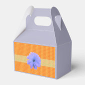 Ballotins Mini Motif diamant orange avec fleur (Verso)