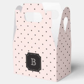 Ballotins Mini Pois Chic Rose Monogramme Soirée de Mariage (Ouvert)