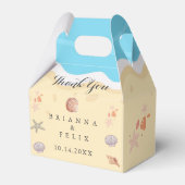 Ballotins Minimal Blue Ocean Summer Wedding (Arrière)