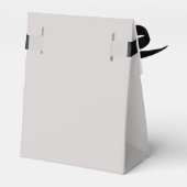 Ballotins Minimal et chic | Gris doux et Mariage noir (Arrière)