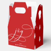 Ballotins Minimal Happy Holidays Red White Joy Christmas (Ouvert)